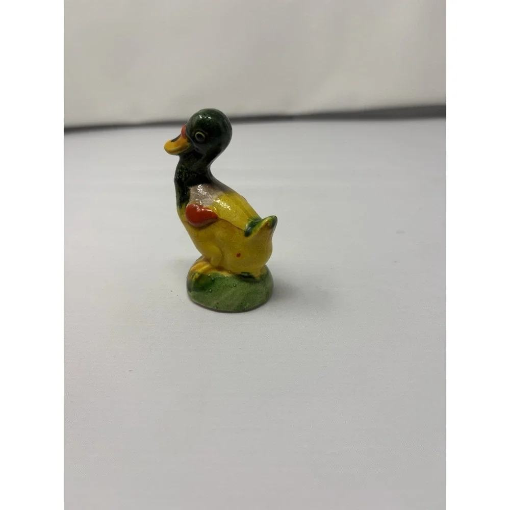 Vintage Japan Ceramic Colorful Duck Salt Pepper Figuring Replacement 1950's MCM